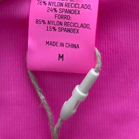 skims taffy hot pink cutout monokini one piece swimsuit bikini M - Picture 6 of 8